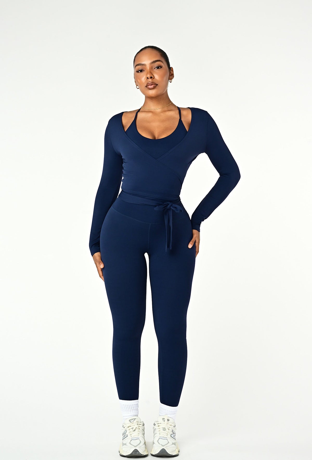 Forma Wrap Top - Navy