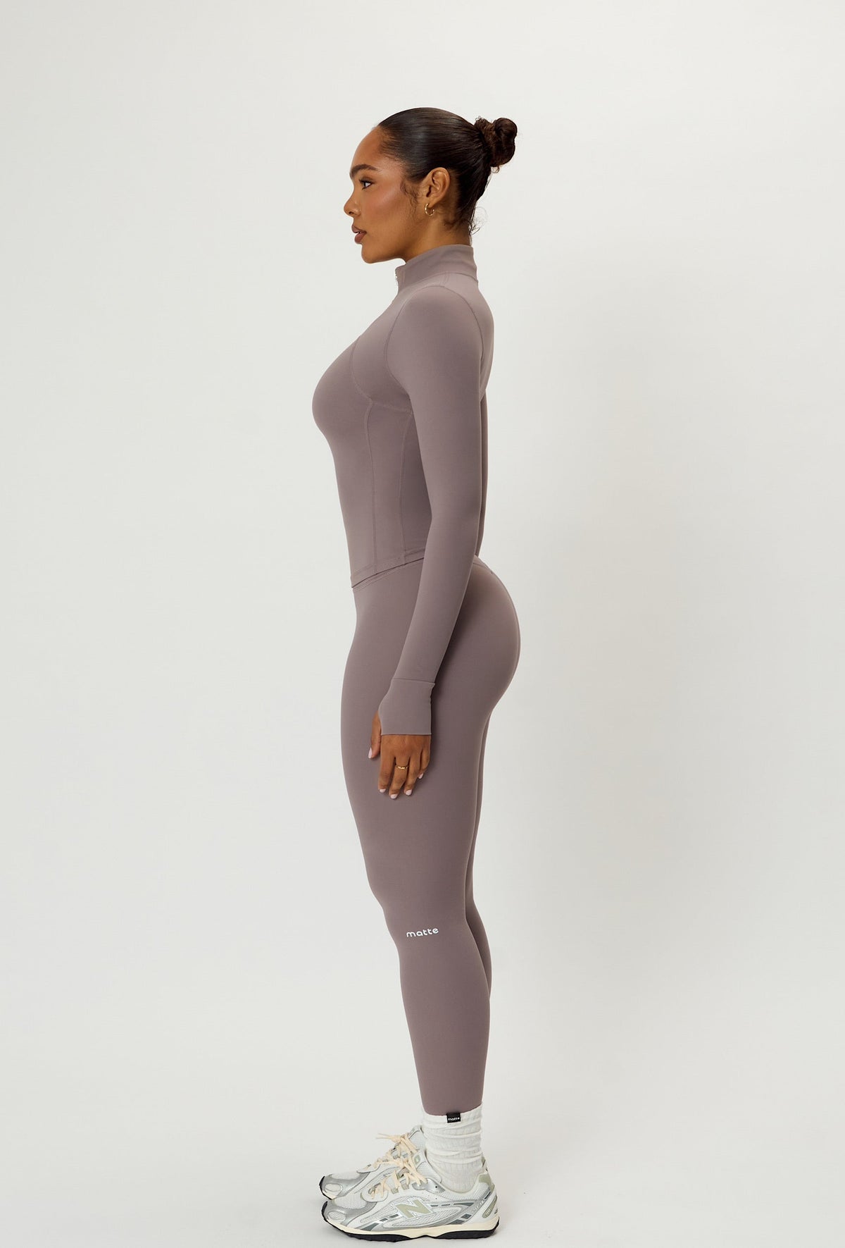 Contour Half Zip - Taupe