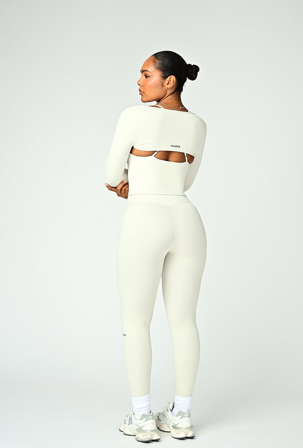 Align Long Sleeve Crop Top - Vanilla