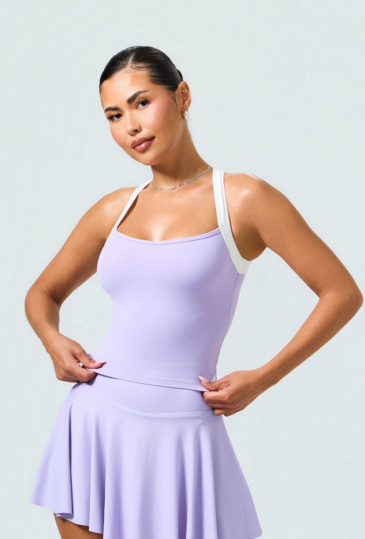 Soft Cinch Tank - Lilac