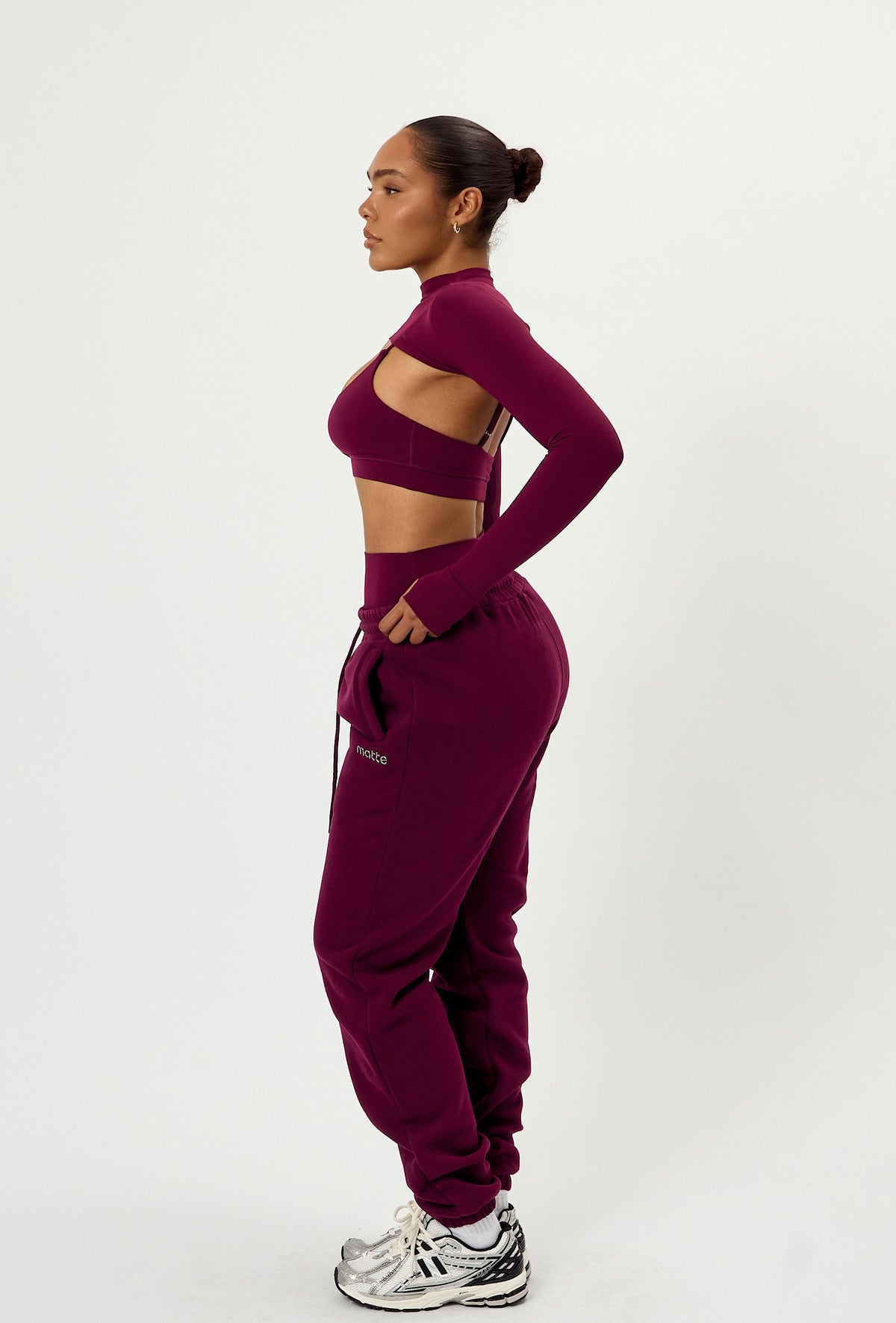 Mock Studio Crop - Burgundy