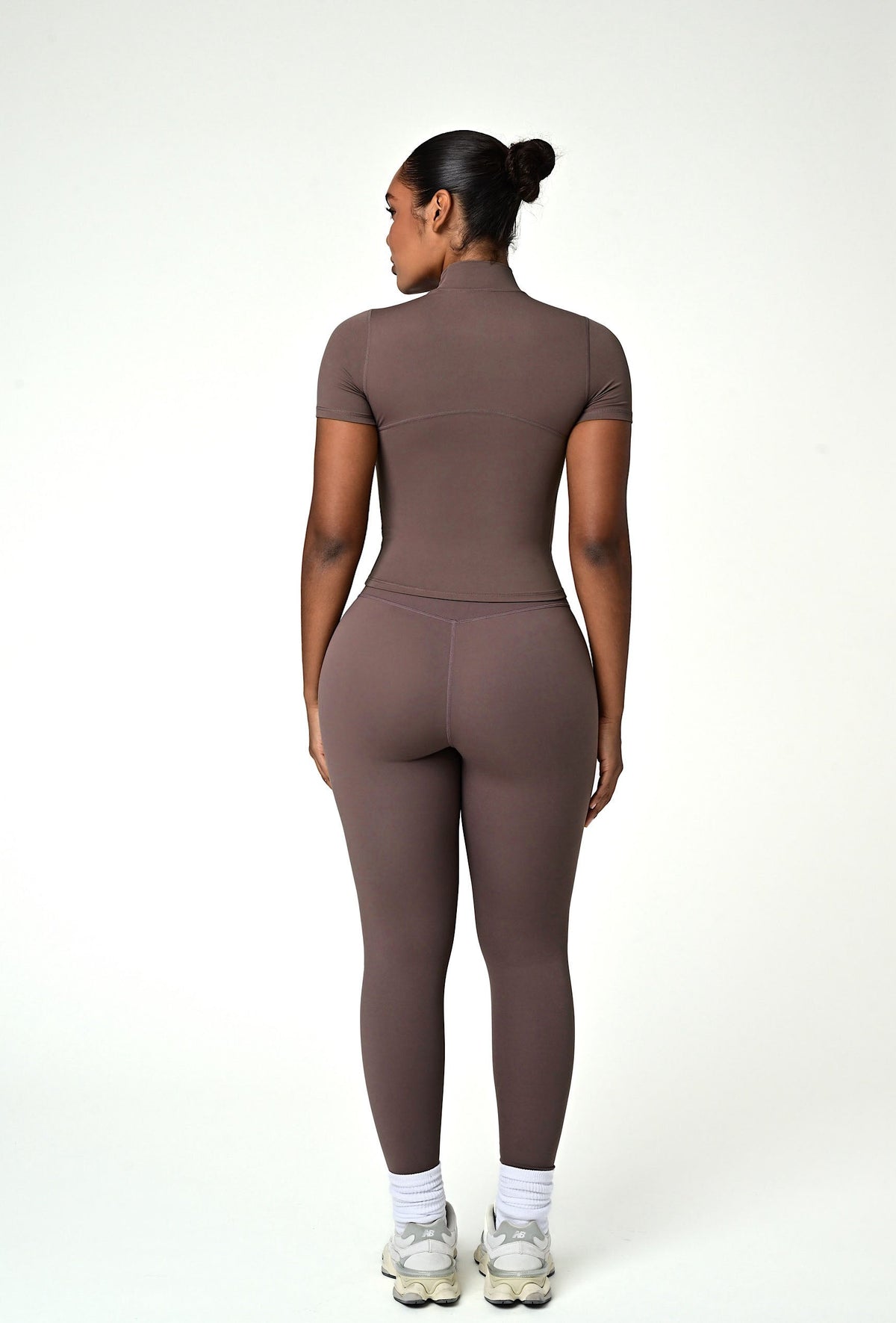 Contour Mock Neck - Soft Cocoa