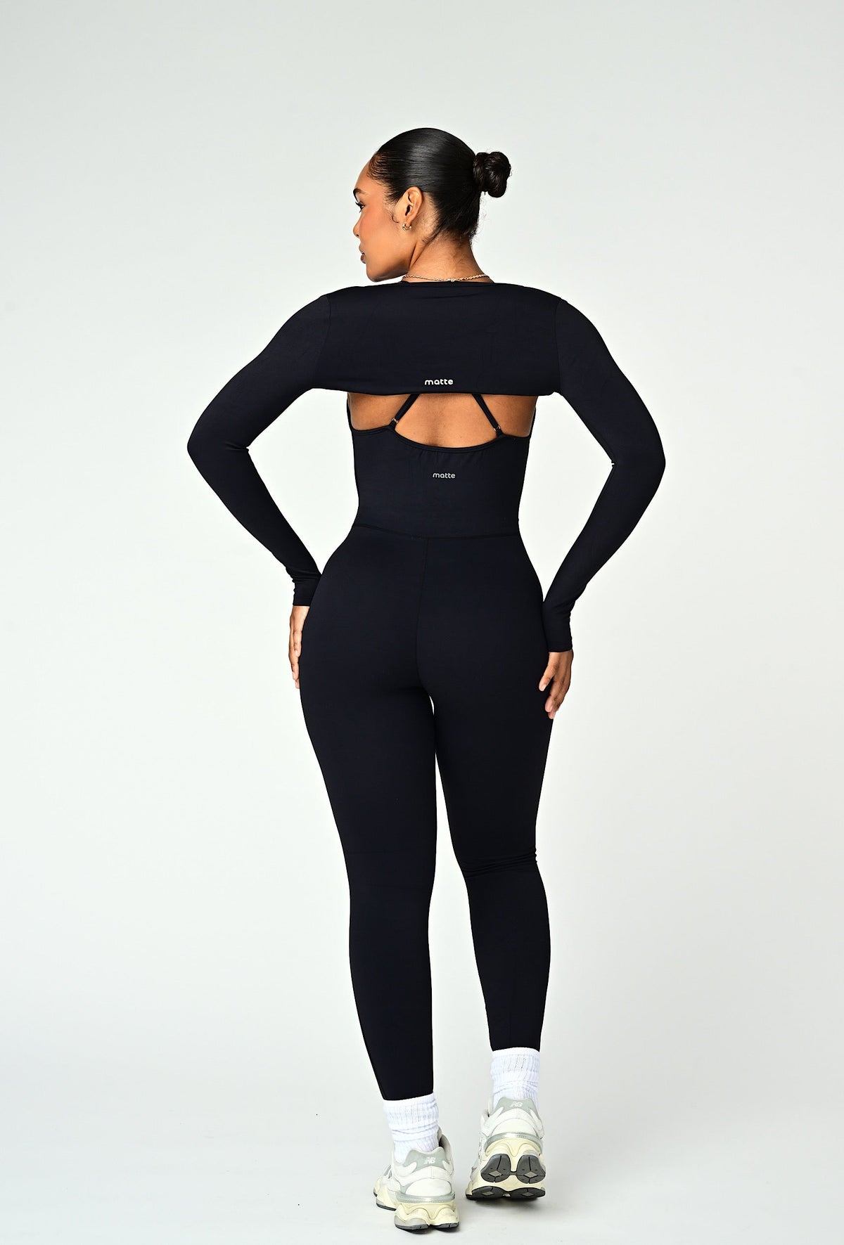 Align Long Sleeve Crop Top - Black