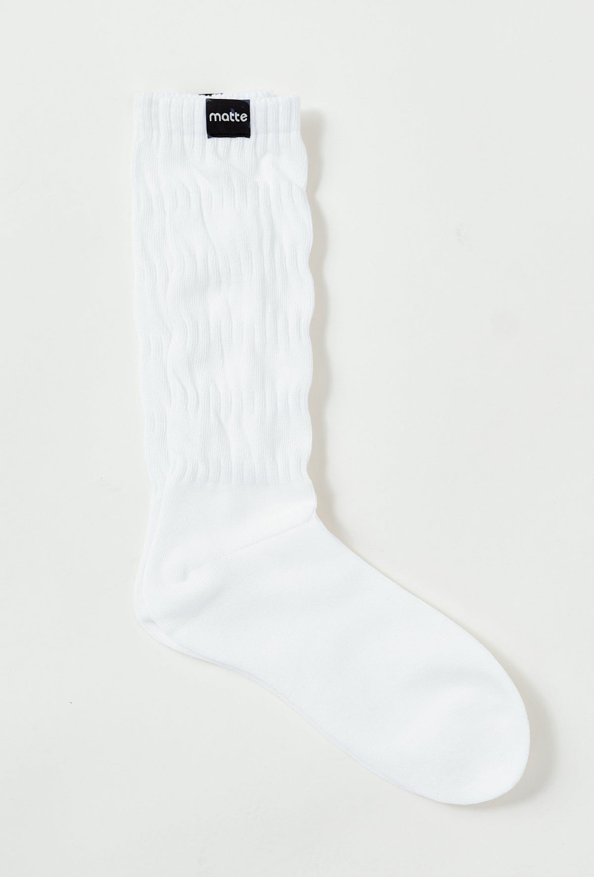 Off Duty Scrunch Socks - White