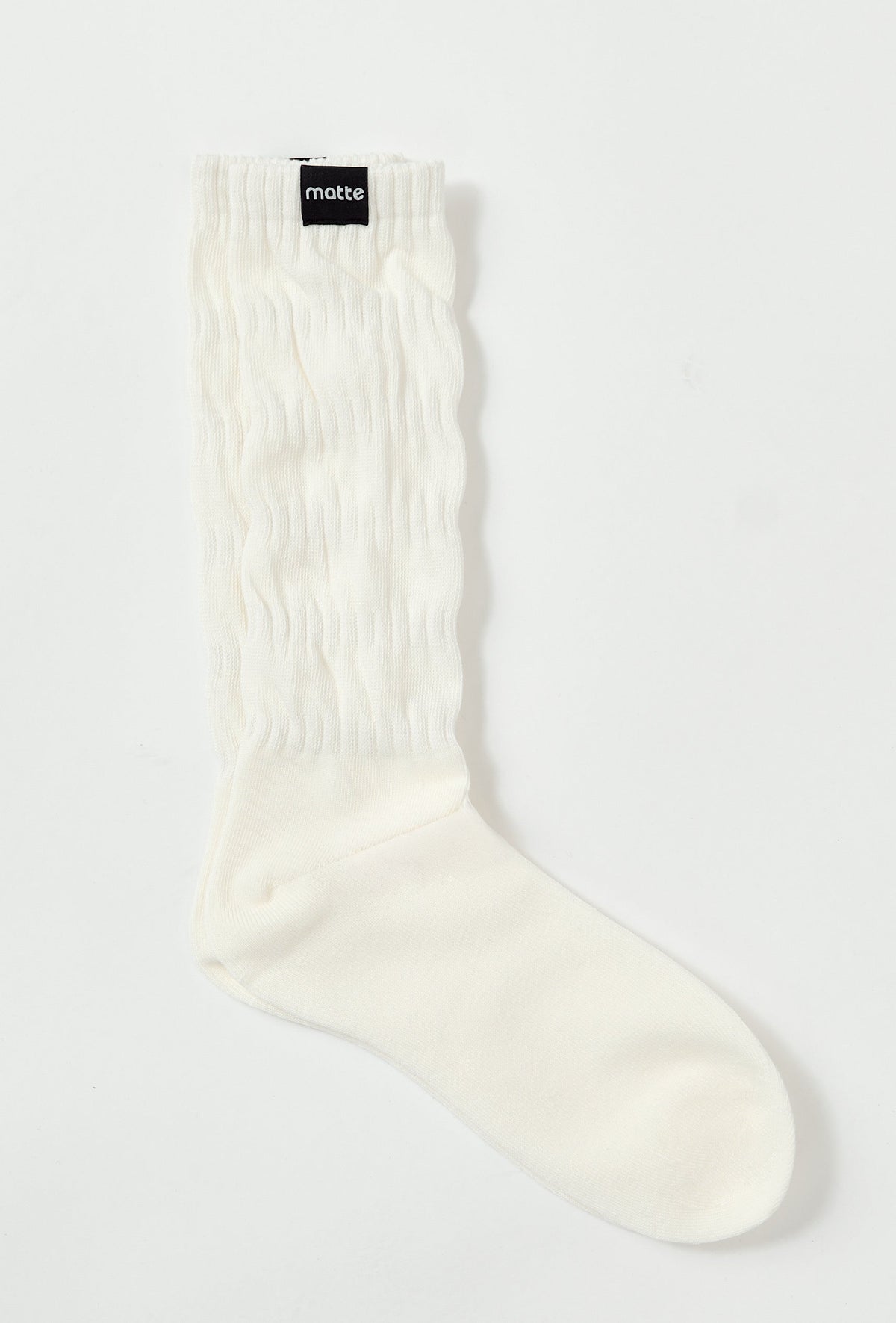 Off Duty Scrunch Socks - Vanilla