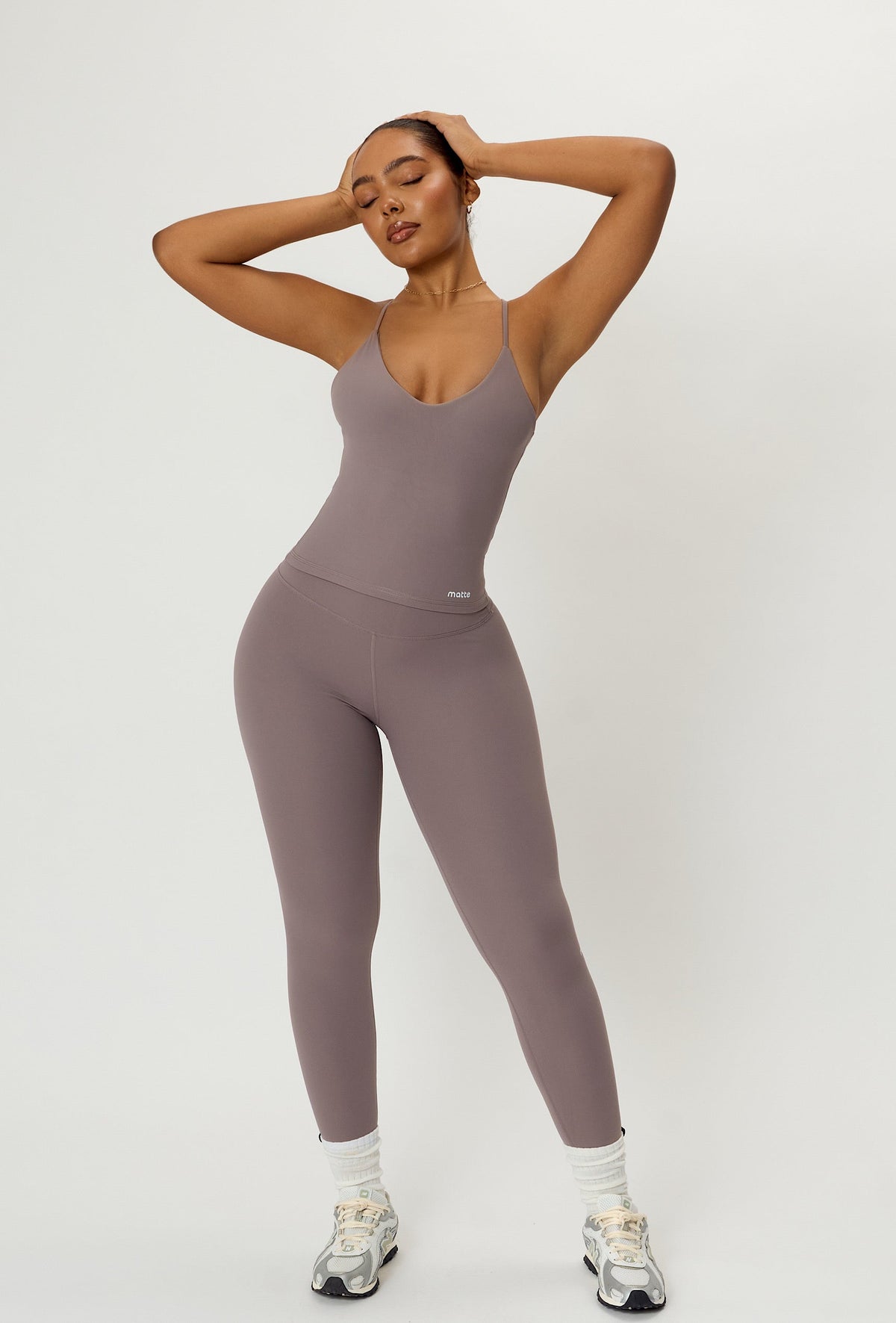 Longform Double Layer Tank - Taupe