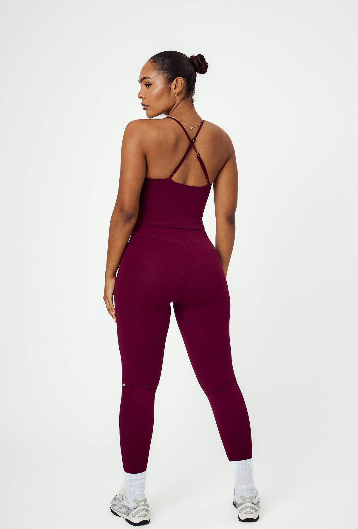 Bareform Double Layer Tank - Burgundy