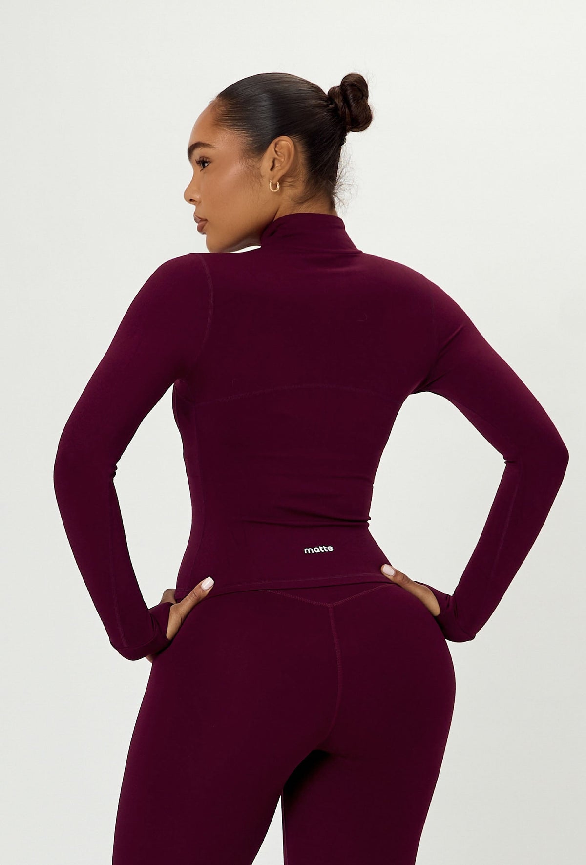 Contour Half Zip - Burgundy