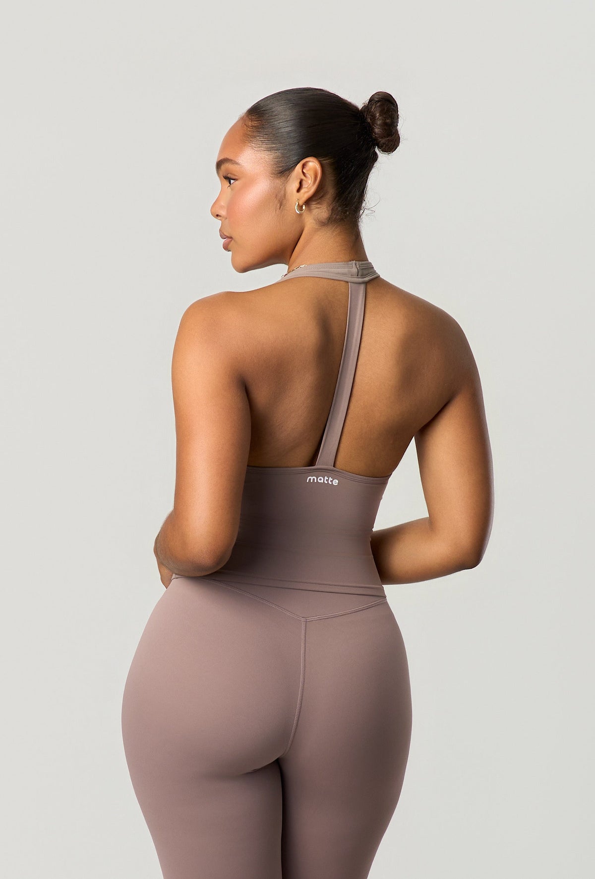 Linea Double Layer Halter - Taupe